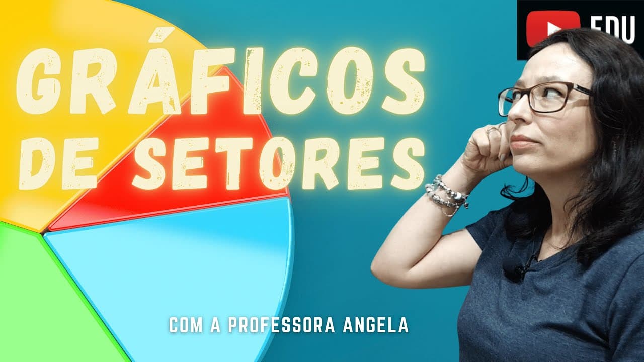 Thumbnail: GRÁFICO DE SETORES ou GRÁFICO DE PIZZA - @professoraangelamatematica