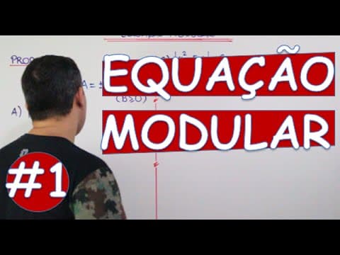 Thumbnail da aula: FUNÇÃO MODULAR : EQUAÇÕES MODULARES #1