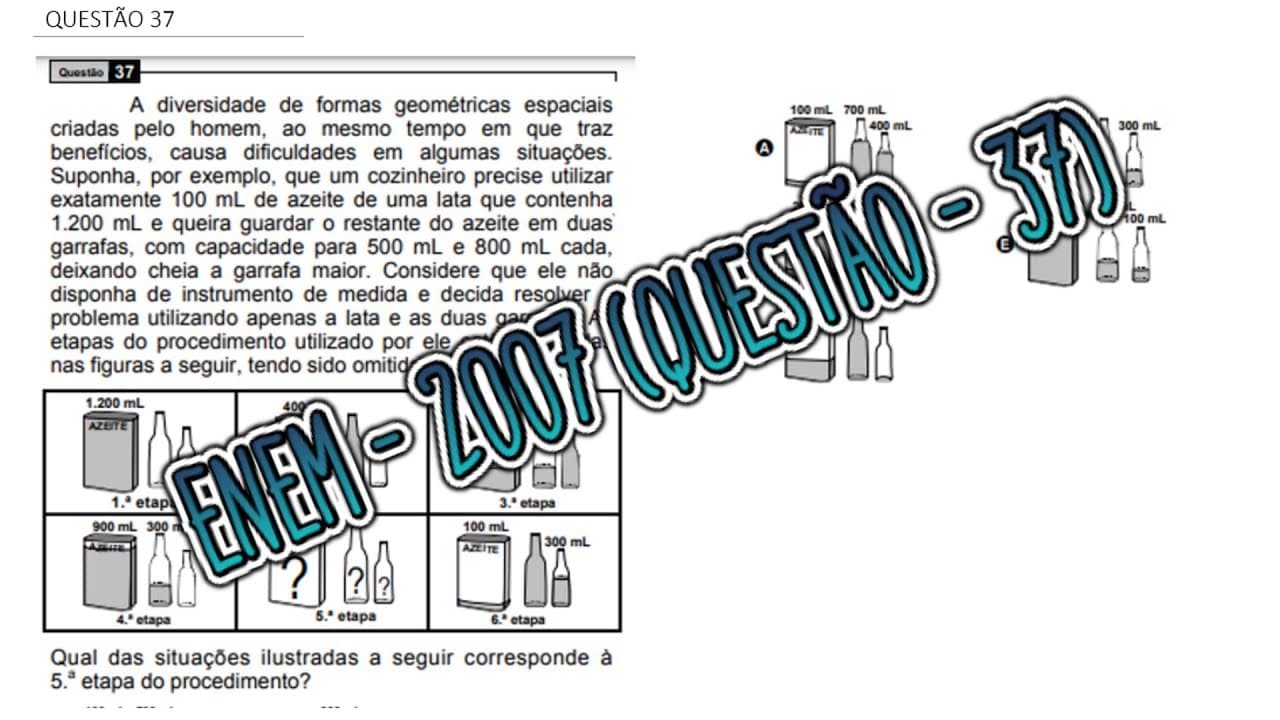 Thumbnail: ENEM - 2007 (QUESTÃO - 37)