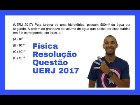 Thumbnail da aula: Física 1 - Resolução Questão (UERJ 2017) Unidades de Medidas e Ordem de Grandeza - Aula 01