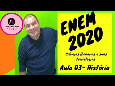 Thumbnail da aula: Preparatório Enem 2020 -  HISTÓRIA - AULA 03 Q73 - Q79 - Q80