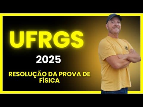 Thumbnail da aula: Resolução da prova da UFRGS 2025 - A pressão na superfície de uma piscina, com 3m de profundidade...