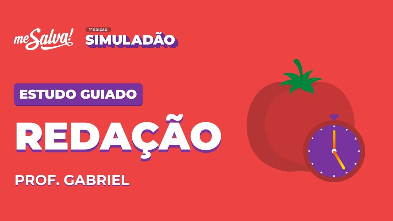 Thumbnail: Estudo Guiado: Redação II | SIMULADÃO ENEM 2021 | Me Salva! ENEM | #simuladaomesalva