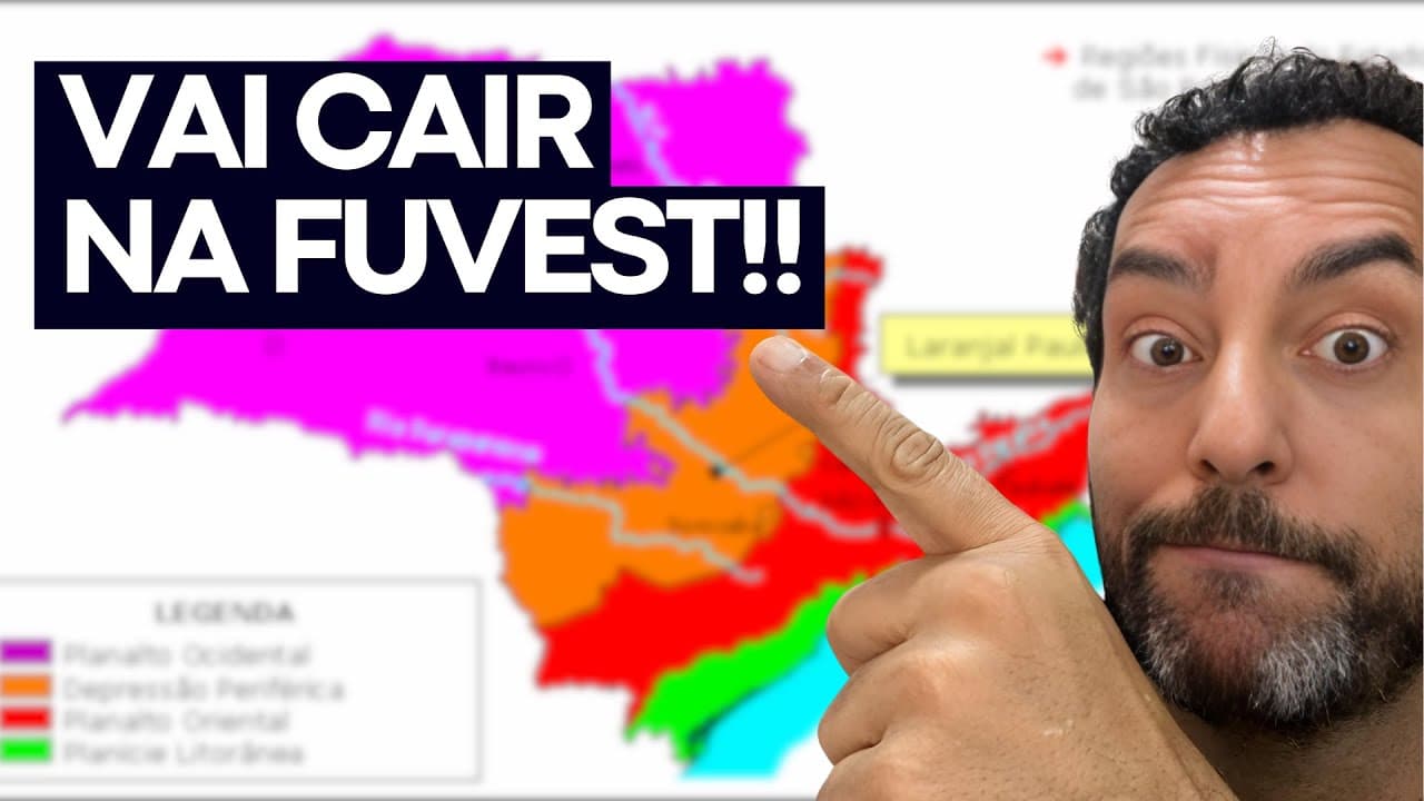 Thumbnail: GEOGRAFIA FÍSICA DE SÃO PAULO | O QUE VAI CAIR NA FUVEST |