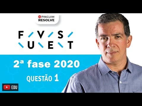 Thumbnail da aula: Fuvest 2020 | Questão 1 | Segunda Fase | Física | Professor Pinguim