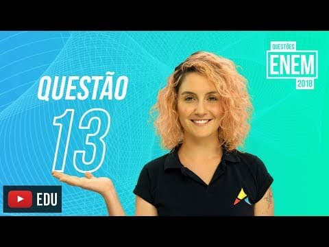 Thumbnail da aula: Enem 2018 | Linguagem verbal e não verbal | questão 13 (caderno amarelo)
