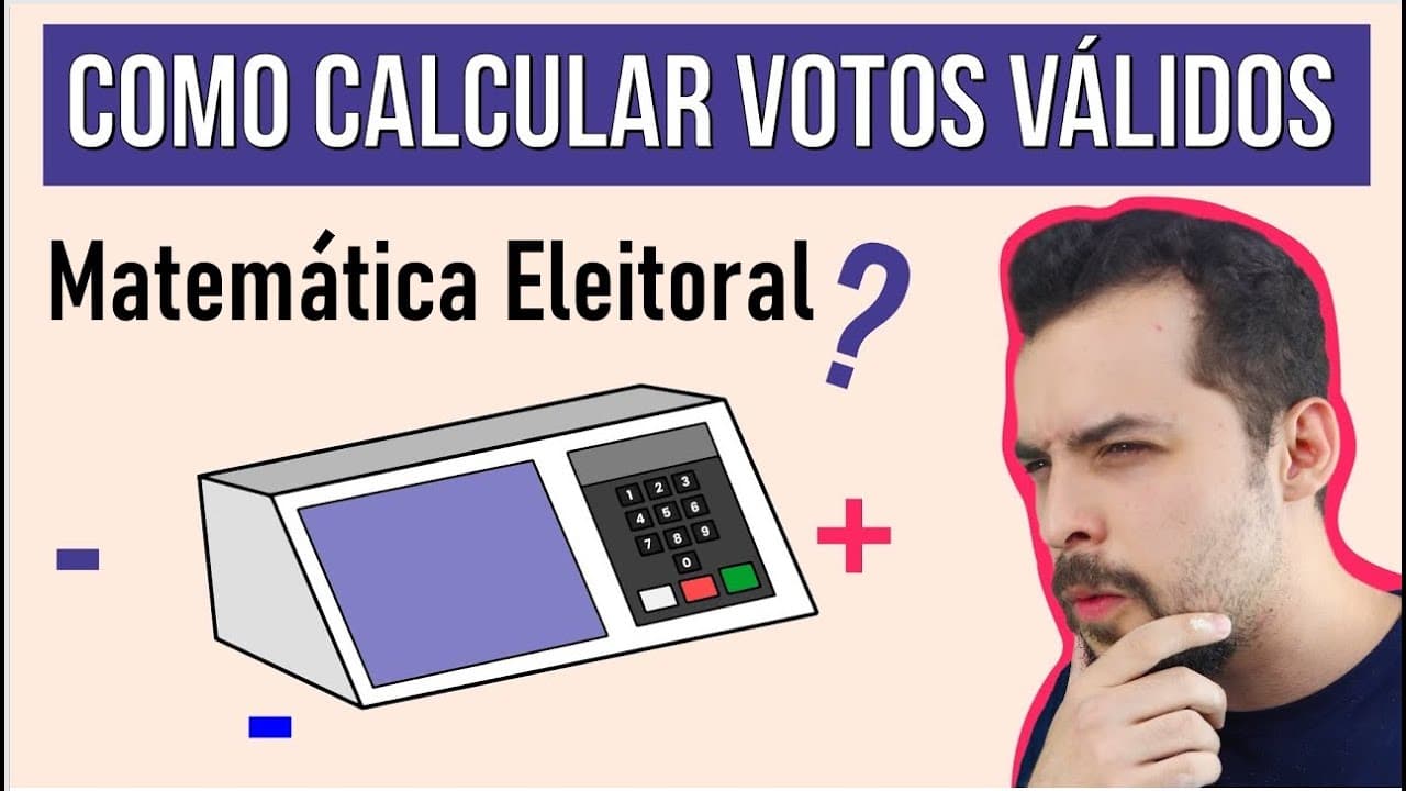 Thumbnail: COMO CALCULAR VOTOS VÁLIDOS: Cai Eleições na Matemática do Enem - Profe Lucas Borguezan