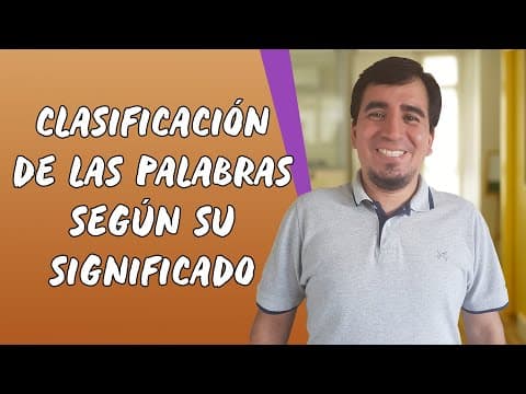 Thumbnail da aula: Clasificación de las Palabras Según su Significado - Brasil Escola