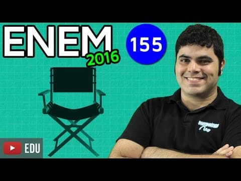 Thumbnail da aula: ENEM 2016 Matemática #20 - Projeção Ortogonal da Cadeira (questão fácil)