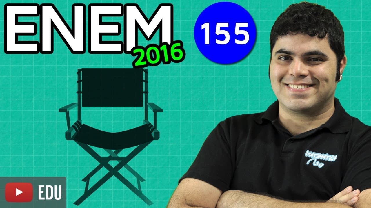 Thumbnail: ENEM 2016 Matemática #20 - Projeção Ortogonal da Cadeira (questão fácil)