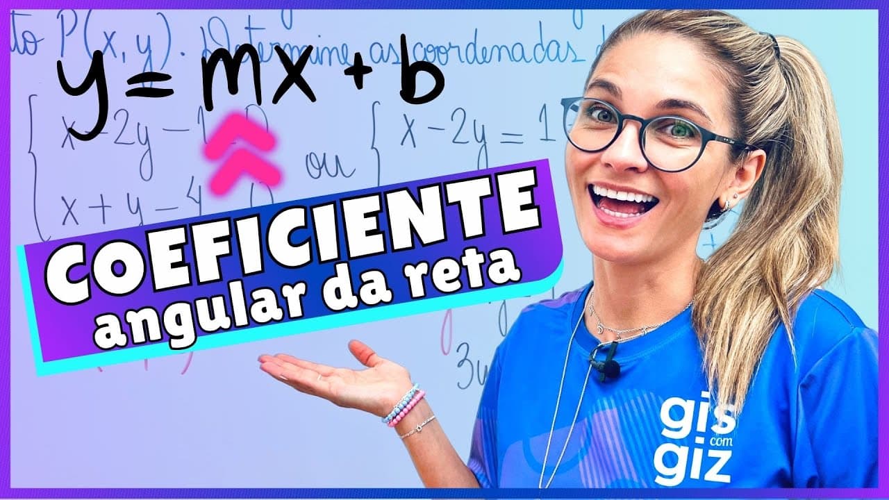 Thumbnail: COEFICIENTE ANGULAR DA RETA - GEOMETRIA ANALÍTICA