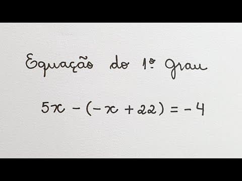 Thumbnail da aula: EQUAÇÃO DO 1º GRAU @professoraangelamatematica