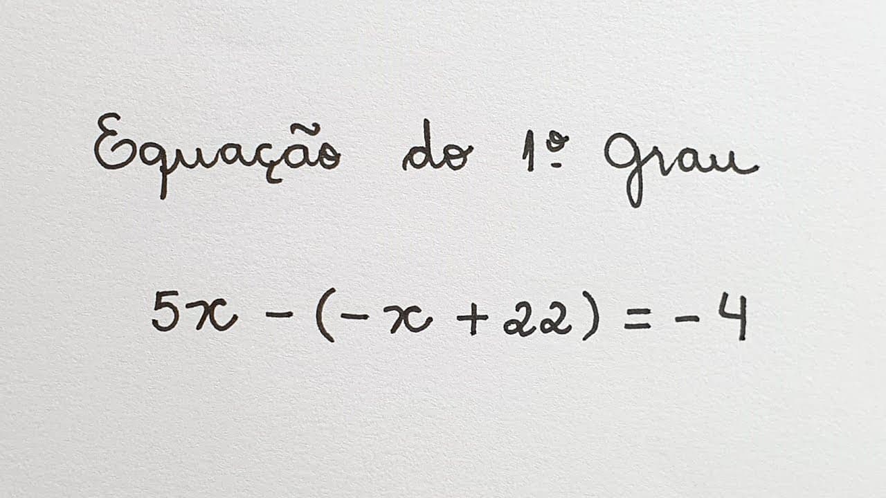 Thumbnail: EQUAÇÃO DO 1º GRAU @professoraangelamatematica