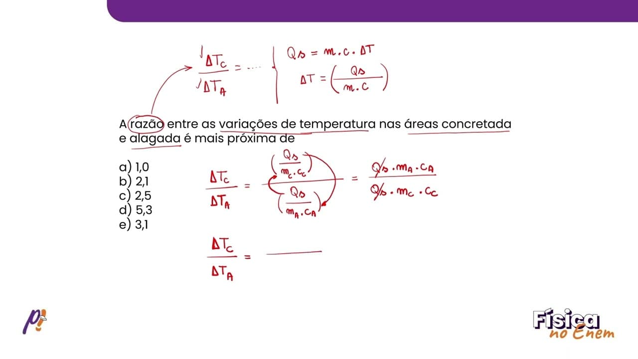 Thumbnail: ENEM 2022 - TERMOLOGIA | A variação da incidência de radiação solar sobre a superfície da Terra...