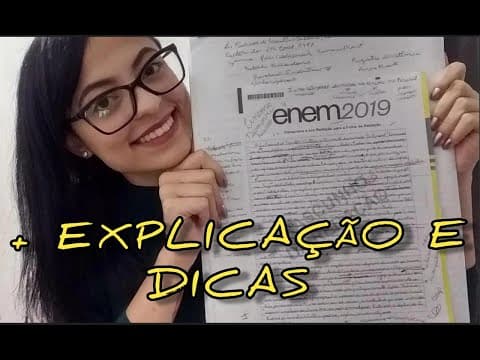 Thumbnail da aula: LENDO MINHA REDAÇÃO 980 DO ENEM 2019! #PARTE1