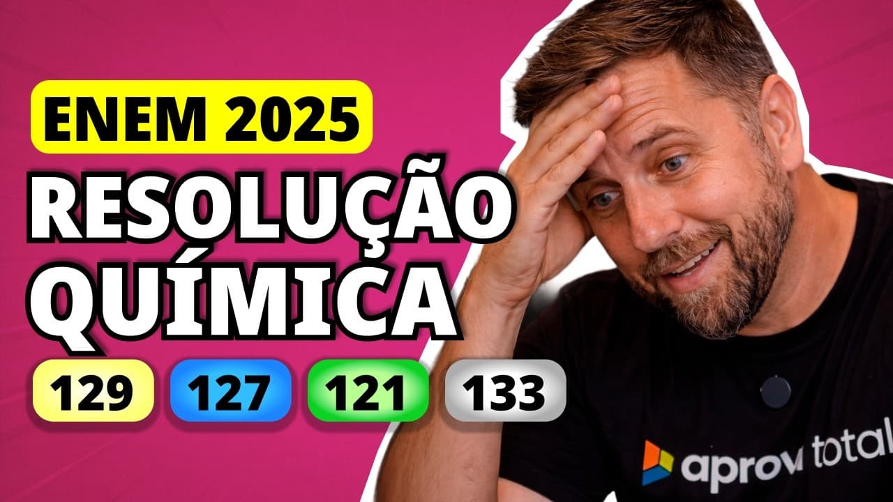 Thumbnail: ENEM 2025 QUÍMICA – Questão 129 | Nos processos de transformação e reciclagem de recursos naturais