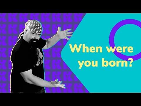 Thumbnail da aula: Inglês 2.0 | Kultivi | When were you born? | Prof. Rui Ventura
