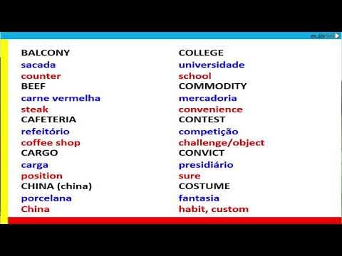 Thumbnail da aula: Inglês - Falsos Congnatos