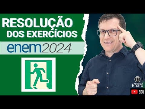 Thumbnail da aula: ENEM 2024 RESOLUÇÃO dos EXERCÍCIOS – (QUESTÃO 126 Caderno VERDE) As placas que indicam salda de emer