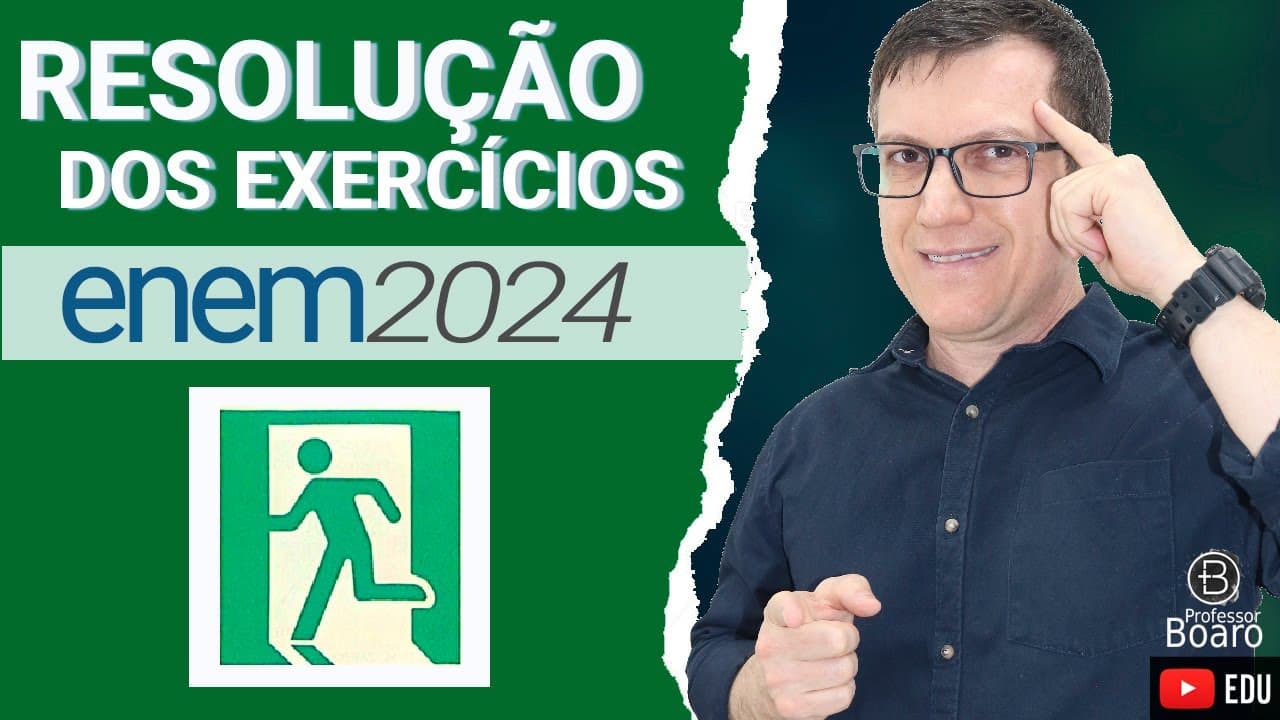Thumbnail: ENEM 2024 RESOLUÇÃO dos EXERCÍCIOS – (QUESTÃO 126 Caderno VERDE) As placas que indicam salda de emer