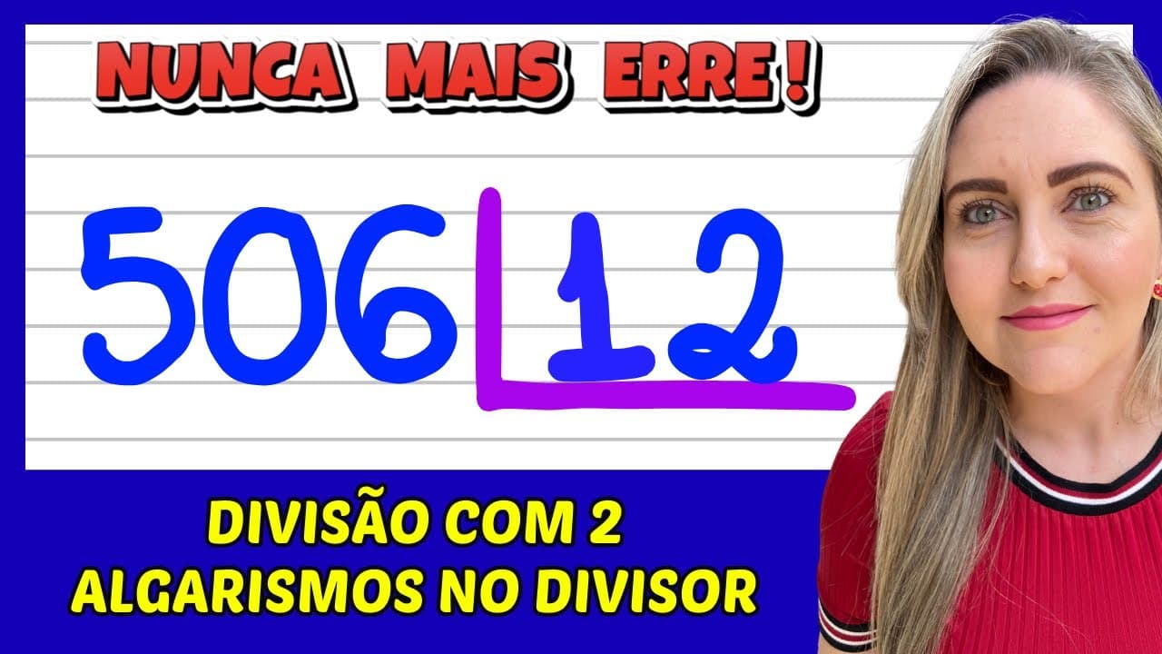 Thumbnail: NUNCA MAIS ERRE DIVISÃO! APRENDA FAZER UMA DIVISÃO ! VEM APRENDER MATEMÁTICA COM AMOR!