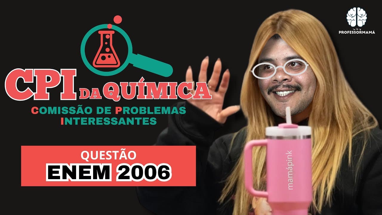 Thumbnail: ENEM 2006 | CPI da QUÍMICA - O ferro é encontrado na natureza na forma de seus minérios, tais como…