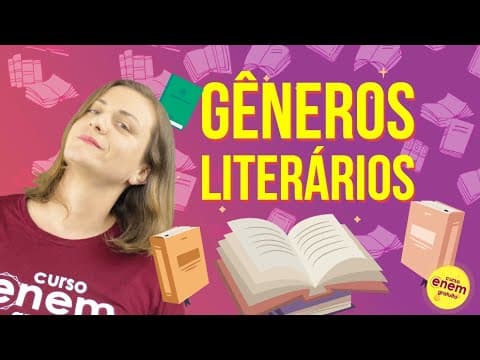 Thumbnail da aula: GÊNEROS LITERÁRIOS | Resumo de Literatura para o Enem
