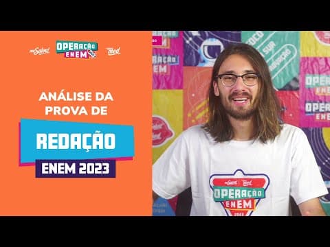 Thumbnail da aula: Comentando a PROVA DE REDAÇÃO | ENEM 2023 | Me Salva! ENEM