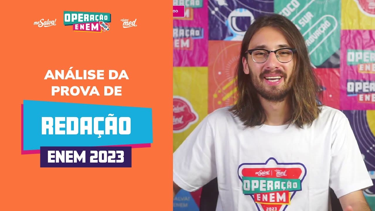 Thumbnail: Comentando a PROVA DE REDAÇÃO | ENEM 2023 | Me Salva! ENEM