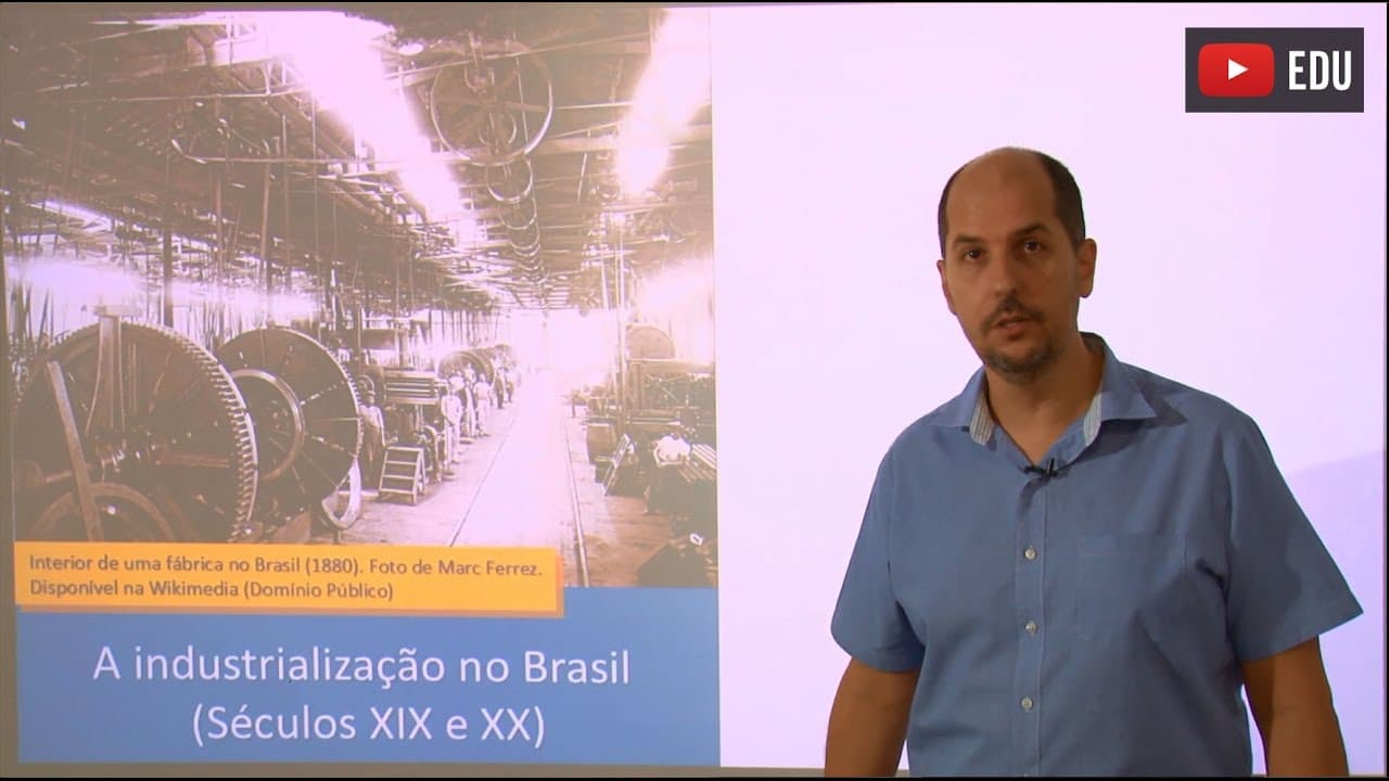 Thumbnail: Videoaulas Poliedro | Enem | A industrialização no Brasil (séculos XIX e XX)