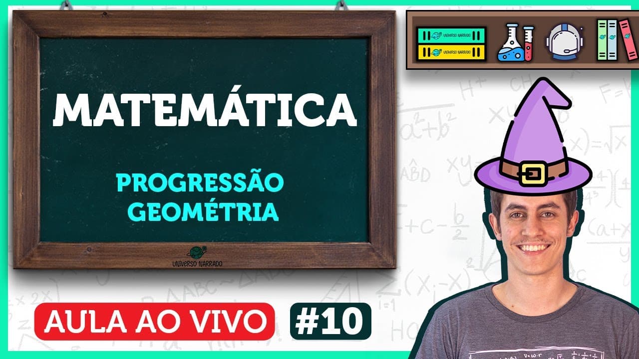 Thumbnail: Progressão Geométrica: Como somar o infinito?! | Aula de Matemática | LIVE010