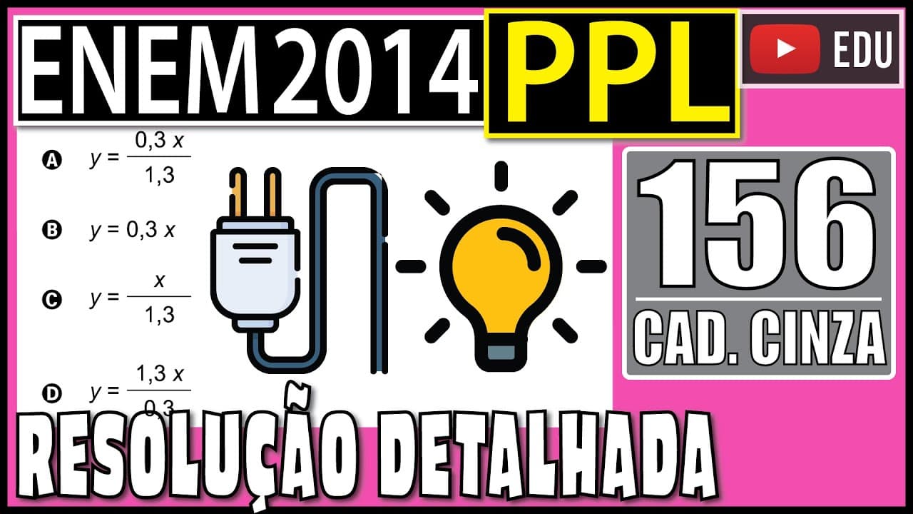 Thumbnail: [ENEM 2014 PPL] 156 📓 PORCENTAGEM Em uma cidade, os impostos que incidem sobre o consumo de energia