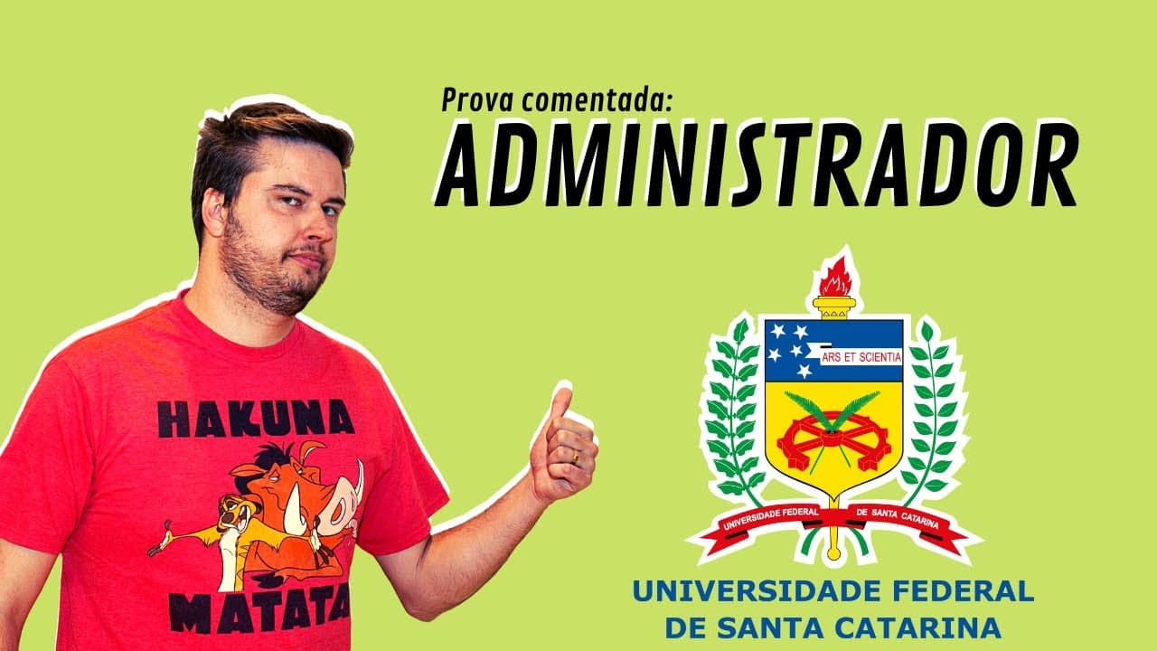 Thumbnail: Prova comentada Administrador UFSC 2019 banca COPERVE - Informática