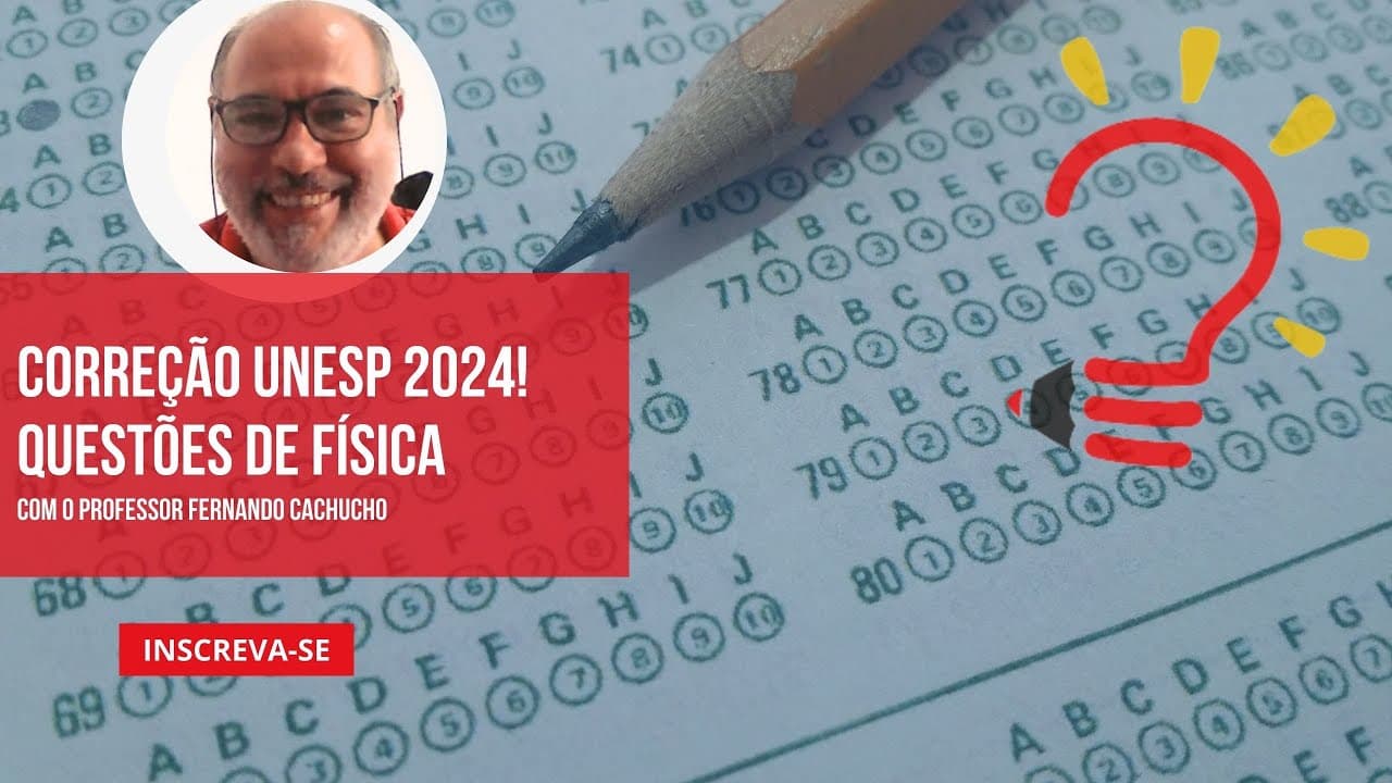Thumbnail: Correção UNESP 2024 Física