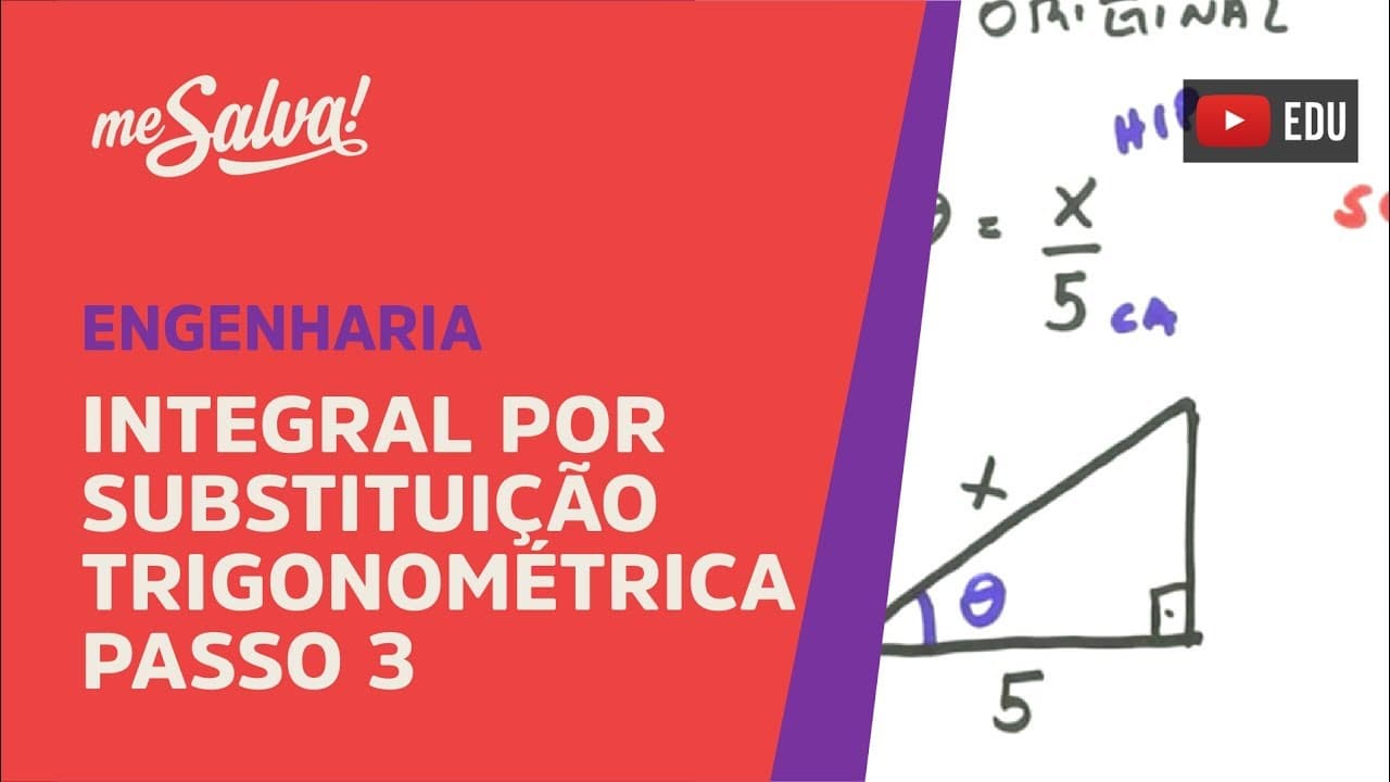 Thumbnail: Me Salva! INT36 - Integral por Substituição Trigonométrica: Passo 3