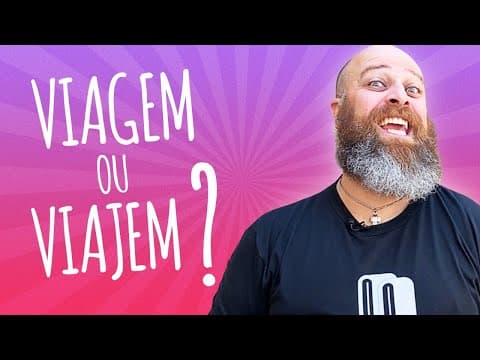 Thumbnail da aula: Estão viajando nos comentário!!! Viagem ou Viajem?? Prof. Noslen explica!!!