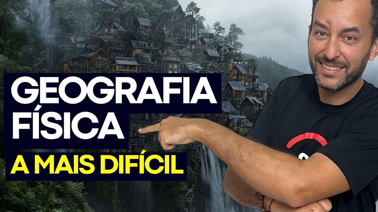 Thumbnail: Segredos da GEOGRAFIA FÍSICA que você precisa DOMINAR