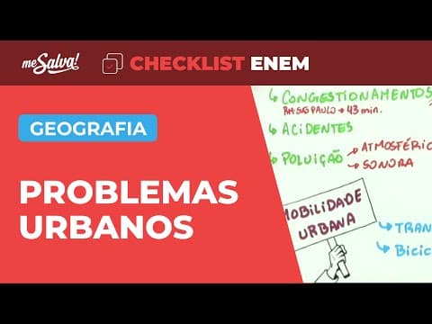 Thumbnail da aula: Urbanização - Geografia | Checklist ENEM | Me Salva!