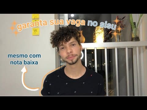 Thumbnail da aula: Nota baixa no sisu 2021? Estratégias para você garantir sua vaga