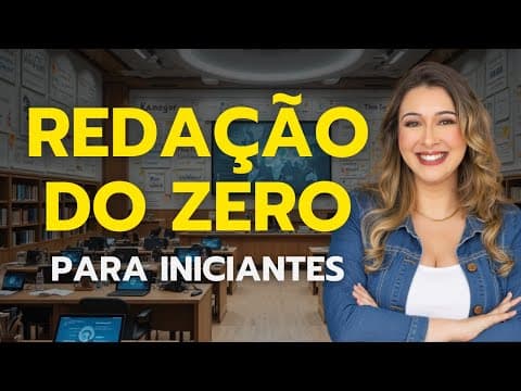 Thumbnail da aula: REDAÇÃO DO ENEM PARA QUEM NÃO SABE NADA (Primeiros Passos) - Professora Pamba
