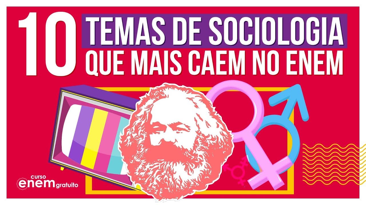 Thumbnail: 10 TEMAS DE SOCIOLOGIA QUE MAIS CAEM NO ENEM