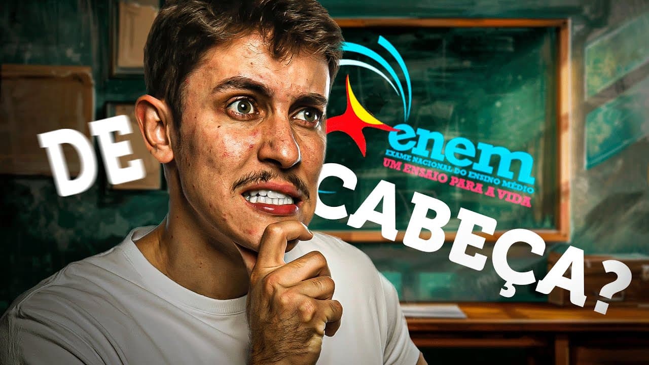 Thumbnail: Como fazer questão do ENEM de cabeça