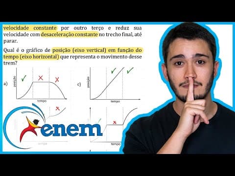 Thumbnail da aula: ENEM 2012 - Para melhorar a mobilidade urbana na rede metroviária é necessário minimizar o tempo ent
