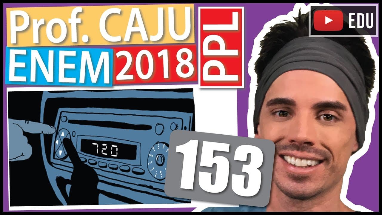 Thumbnail: [ENEM 2018 PPL] 153 📓 SOMA Alguns modelos de rádios automotivos estão protegidos por um código de