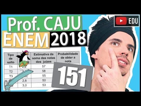 Thumbnail da aula: [ENEM 2018] 151 📓 INTERPRETAÇÃO DE TABELAS O salto ornamental é um esporte em que cada competidor