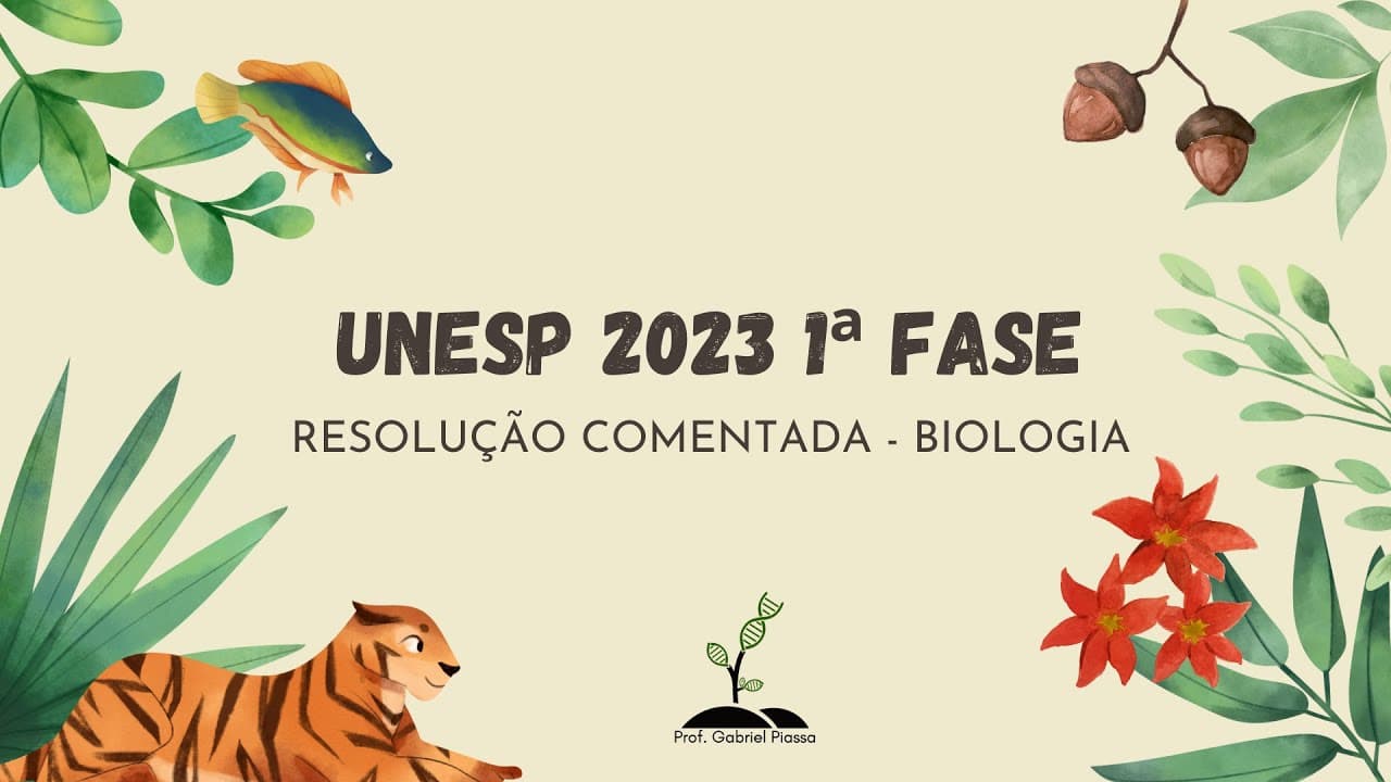 Thumbnail: Resolução Unesp 2023 Biologia Primeira Fase (PROVA VERSÃO IMPRENSA)