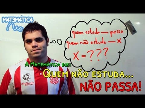 Thumbnail da aula: Regra de Três Simples - QUEM NÃO ESTUDA, NÃO PASSA | Matemática Rio