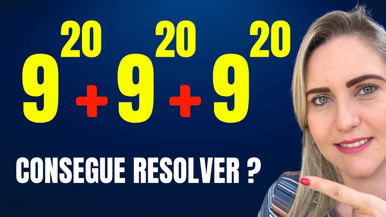 Thumbnail: COMO RESOLVER ESSA QUESTÃO? PROPRIEDADES DE POTENCIAÇÃO !! Matemática básica todo dia.📚🚀