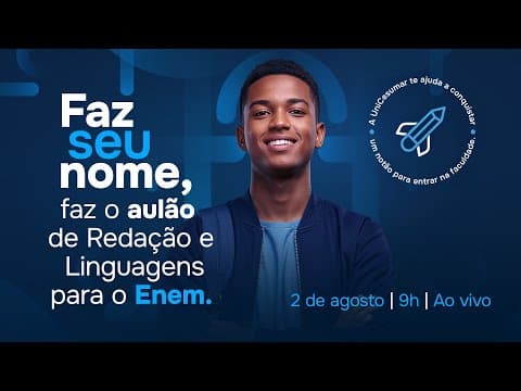 Thumbnail da aula: Aulão Enem | Redação e Linguagens | Profª. Daniela Garcia e profª Camila Brambilla