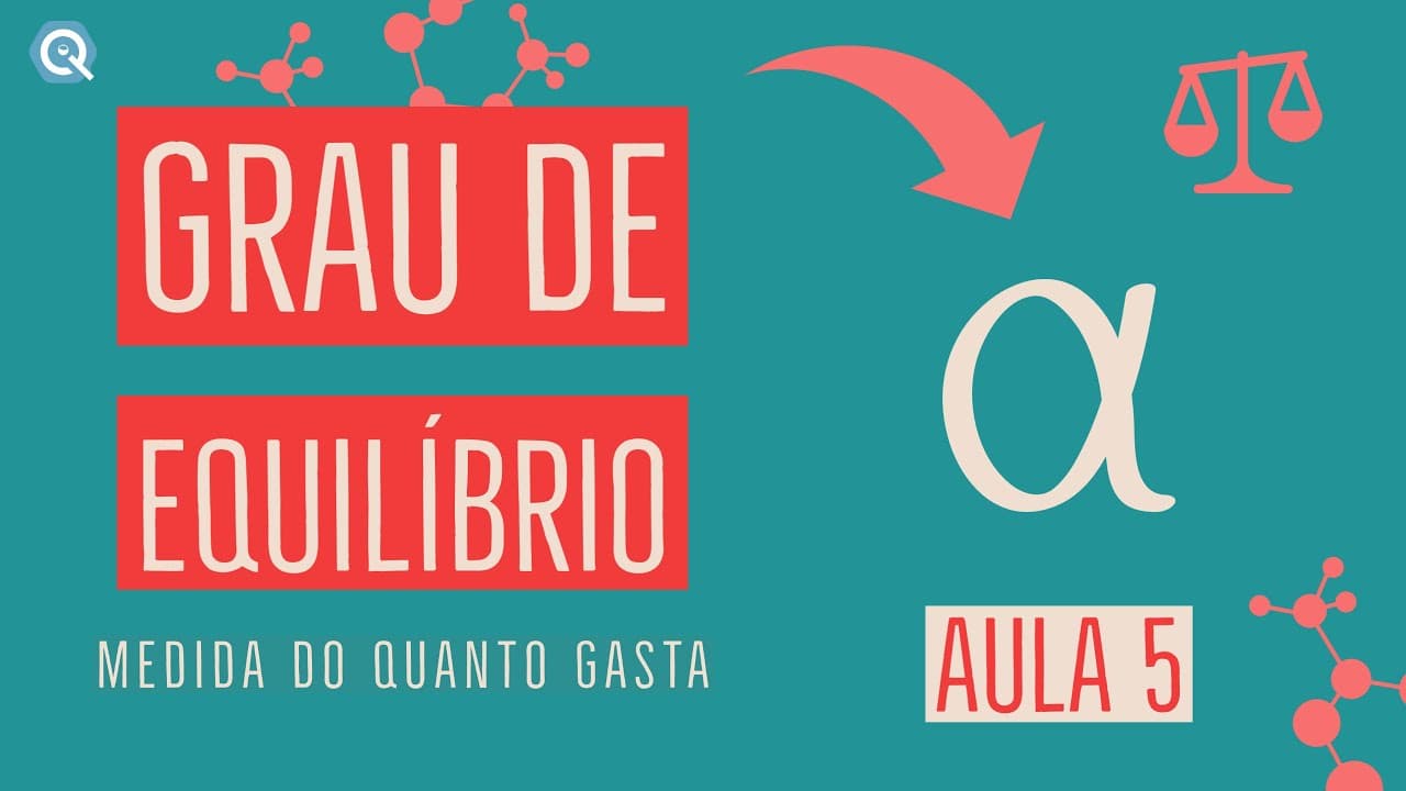 Thumbnail: Grau de Equilíbrio | Equilíbrio Químico | Aula 5
